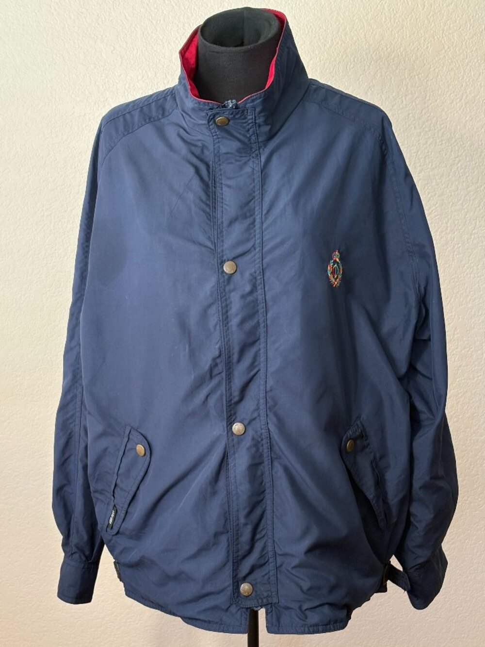Vintage Oscar Jacobson Gore-Tex Silent Rainsuit Jacket Men's M Navy Waterproof